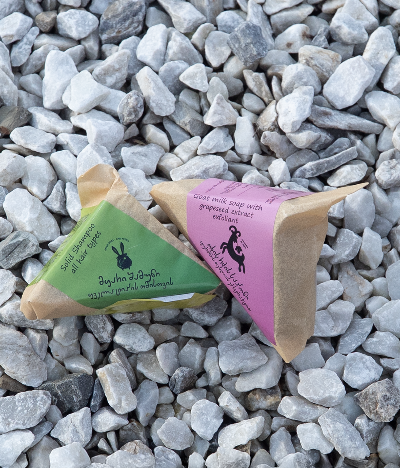 Triangle soap and shampoo bars