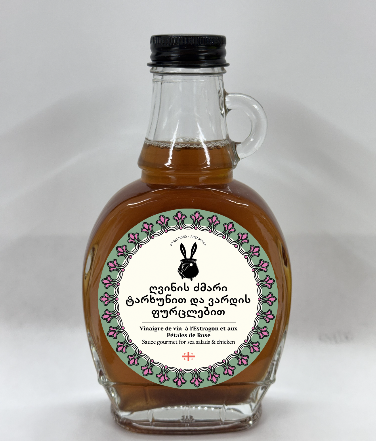 Уксус винный с Тархуном и Розовыми лепестками